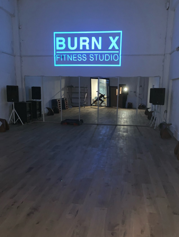 gobo lights show the gym brand name