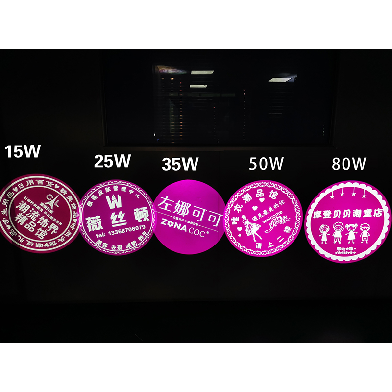 Is the greater the gobo logo projector lamp power, the clearer?