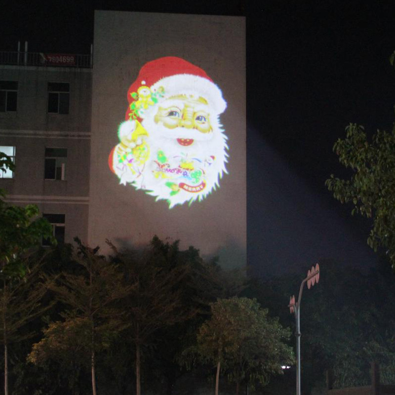Large advertising projection lamp-outdoor projection effect appreciation