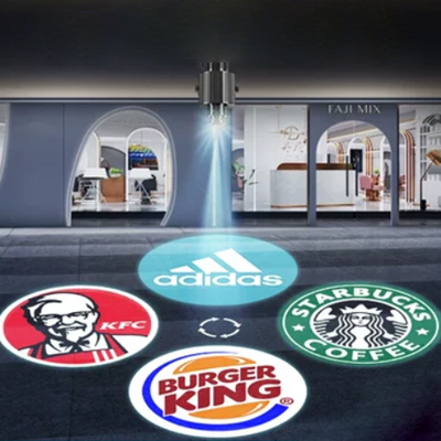 Various ways to match stores and advertising projection lamps