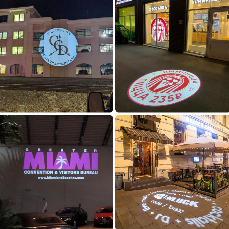 Why is the projection light pattern more stunning when seen on site than in the renderings?