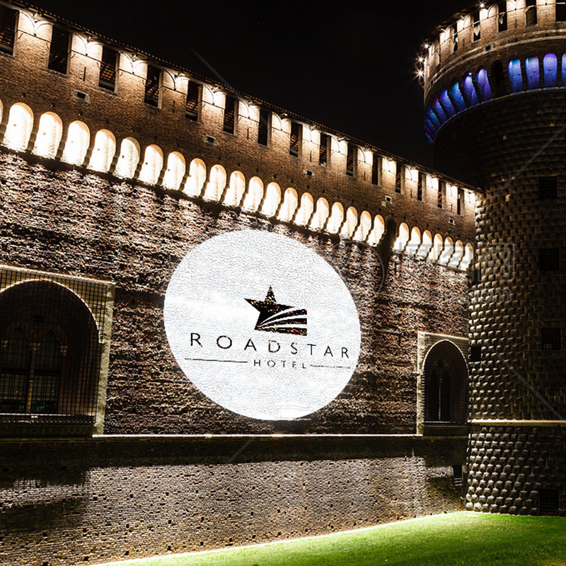 What is a gobo projector? Advertising logo projector Outdoor