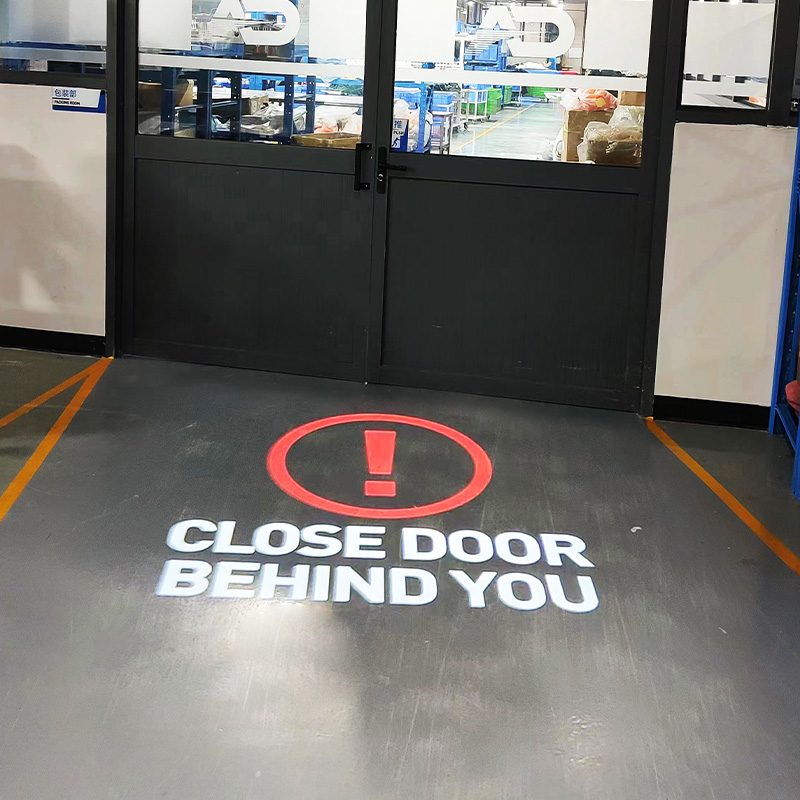Worksite Projected Safety Signage: High-Def + IP65 + Easy Setup – Remote-Controlled Long-Lasting Safety Projections
