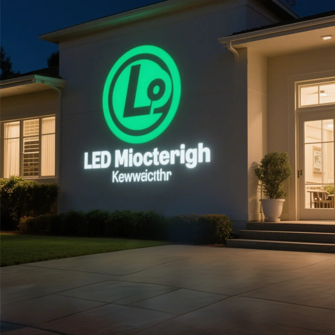 Rotatable LED Logo Projector Lights: Long-Lasting + High-Def +Easy Setup – Dynamic Brand Recognition