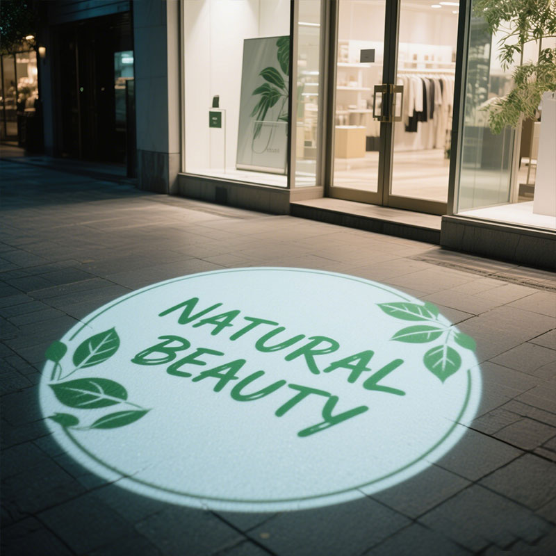 Storefront Laser Logo Projector: High-Efficiency + Remote Control +Easy Setup – Bright Advertising Projections