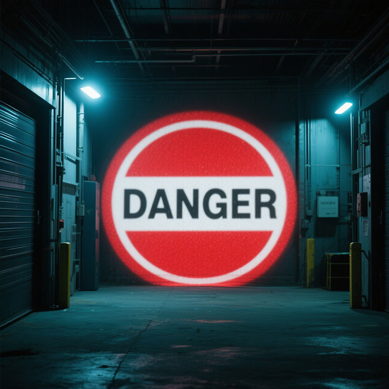Industrial Safety Warning Projector: Easy Installation + High-Intensity Workplace Risk Mitigation
