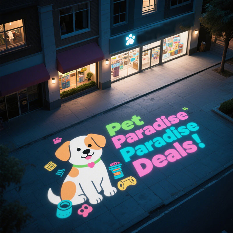 High – Performance Noparde Logo Projector for Business: Crisp Projection, Customizable Design, Easy Installation – Elevate Brand Visibility Anytime, Anywhere!​
