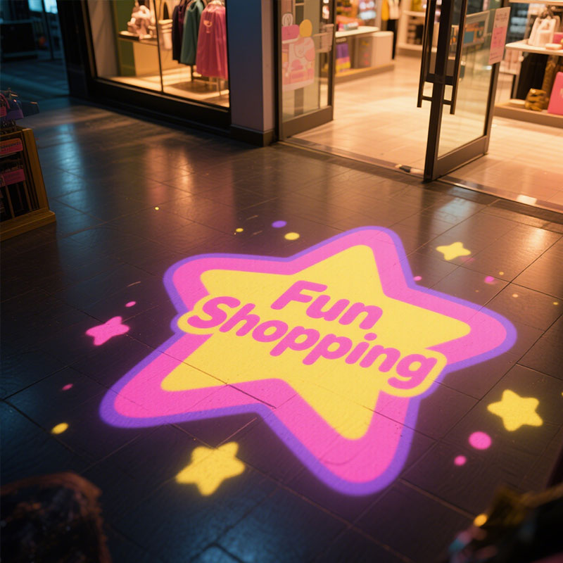 Custom Gobo Projector for Business: Remote Control + Easy Setup +Rotatable – Event/Store Marketing