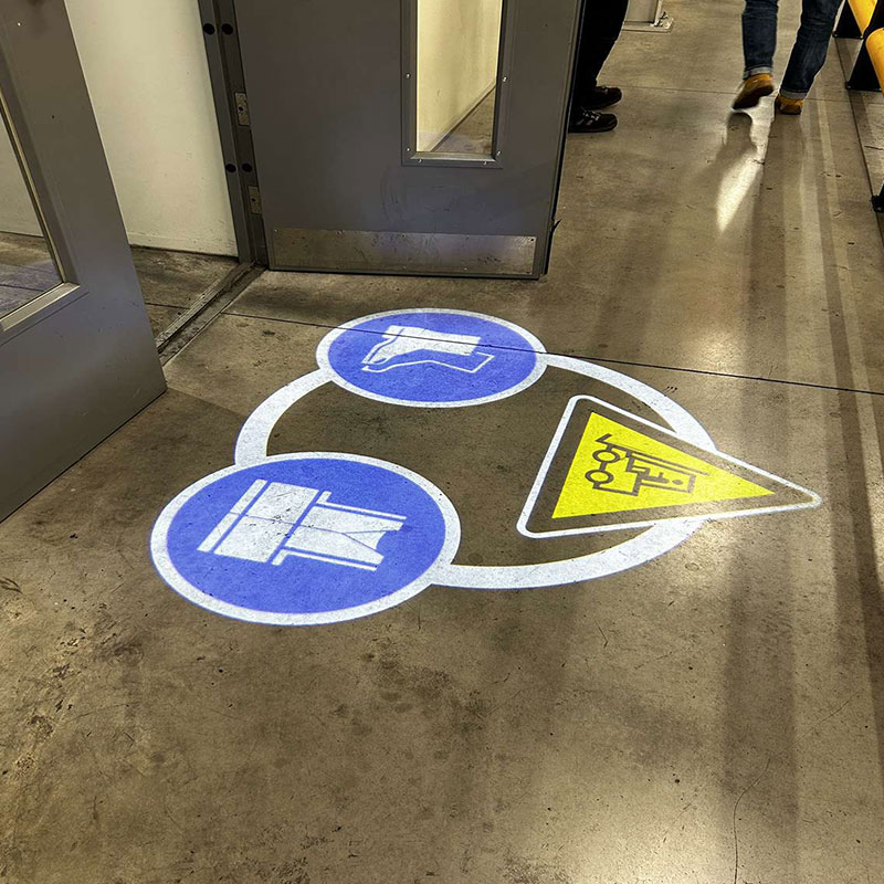Durable High-Vis LED Sign Projector: Quickly Delivery Customized Safety Projection Urban Factories