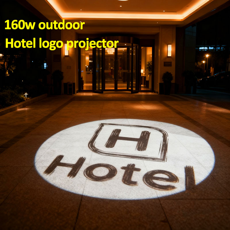 New Noparde 160W Custom Hotel Logo Projector Outdoor Building Projectors for Outdoor Brand Projection