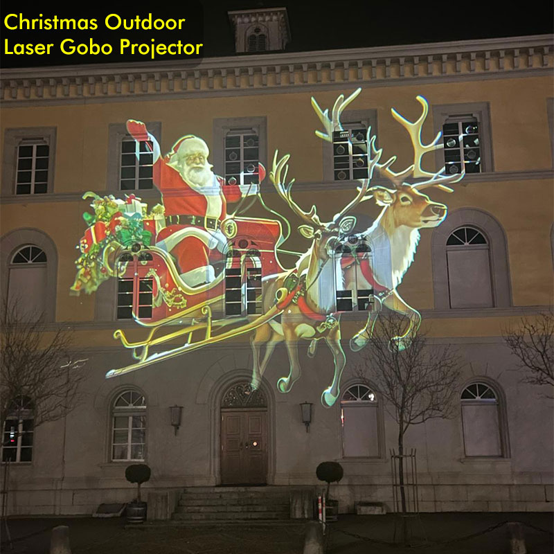 Noparde 160W New Christmas Outdoor Laser Gobo Projector | IP65 Waterproof LED – Custom Logo Wall Billboard Spotlight