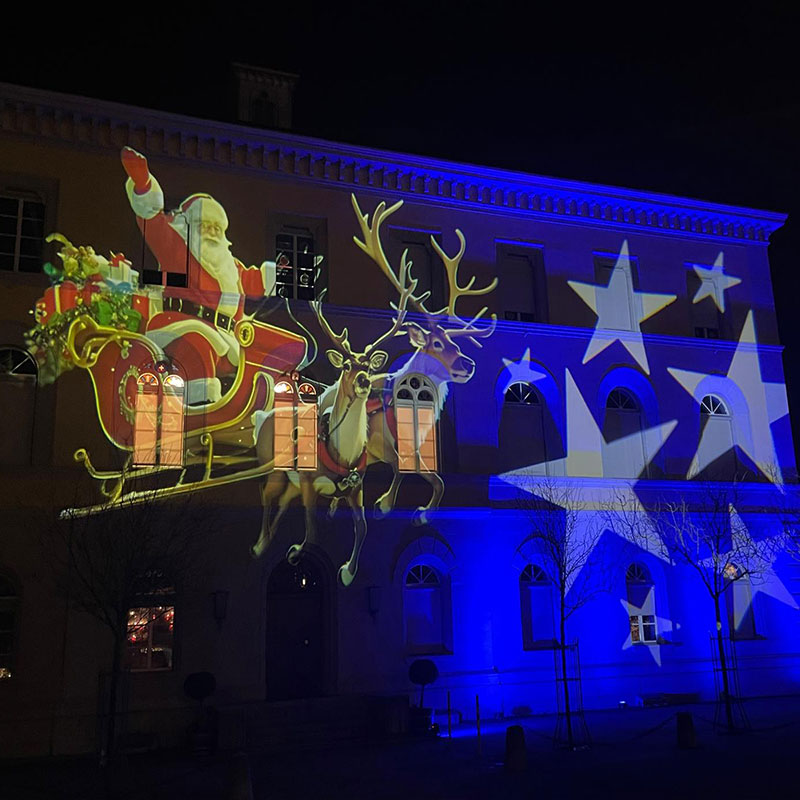 Noparde 160W Outdoor Laser Logo Projector | IP65 Waterproof Custom Spotlight-Crisp Long-Throw & Easy Setup for Swiss Businesses