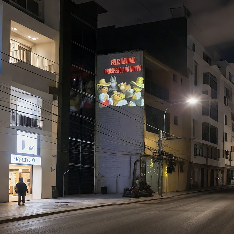 Outdoor Building Projector | Easy Setup HD Gobo for Commercial Facade Lighting