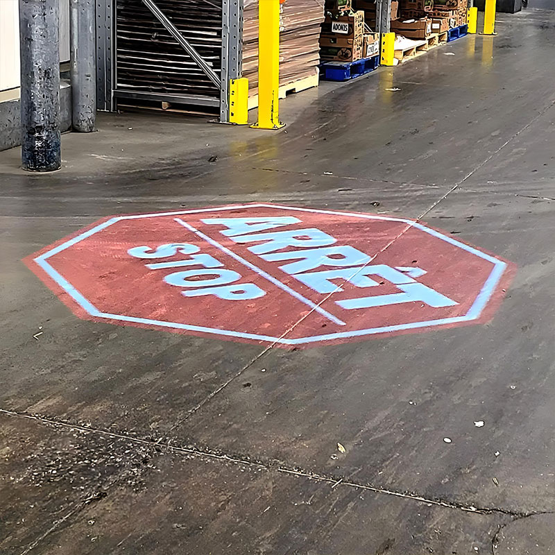 What’s the best IP65 stop sign projector for warehouse safety?