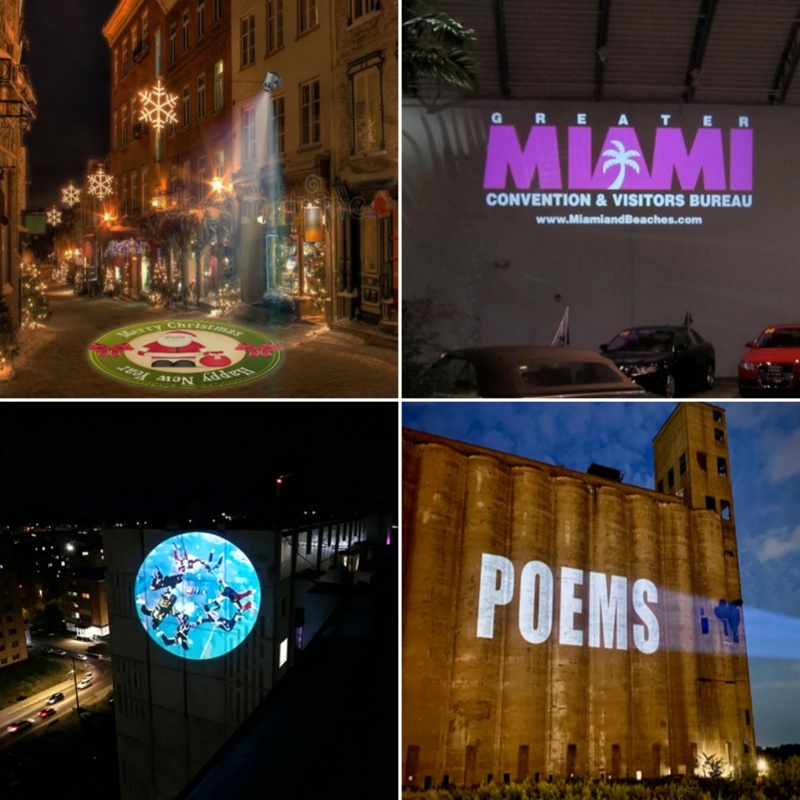 Custom Laser Light Projector | Full-Dimensional Custom of LOGO, Text, Patterns, Textures & Dynamic Animations