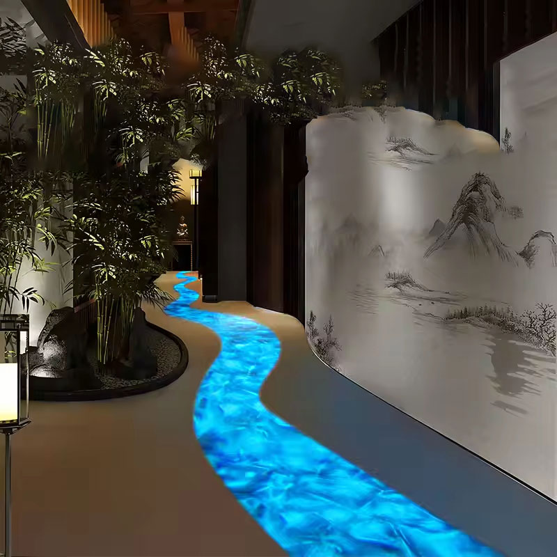 80W LED Flowing Water River Effect Projector: How to Customize a Non-Circular Light Shape 