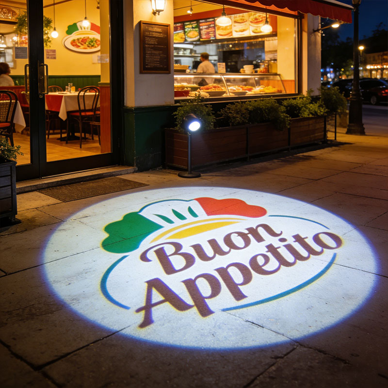 Premium Logo Light Projector | Luxury Indoor‑Outdoor Brand Visual Display for High‑End Commercial Properties