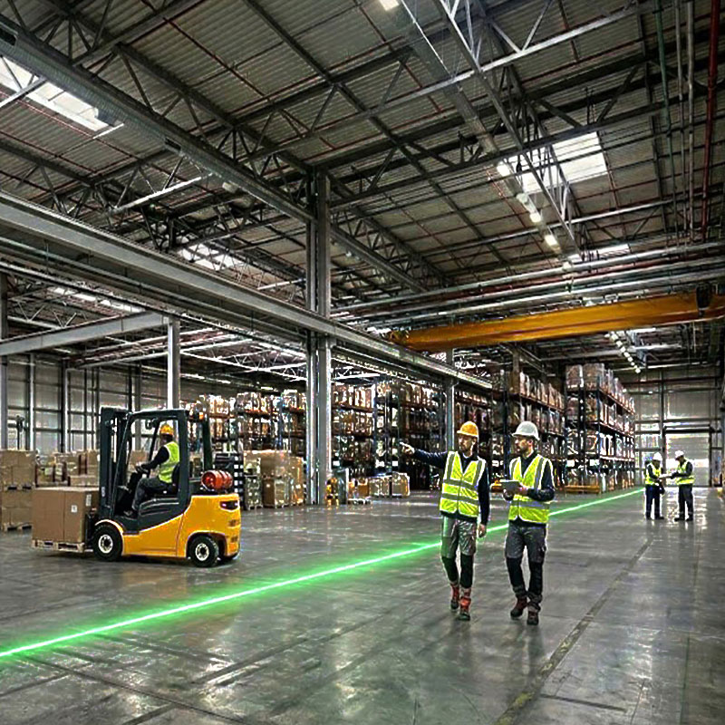 Industrial Grade Laser Line Projector for Workshop Safety Route Definition