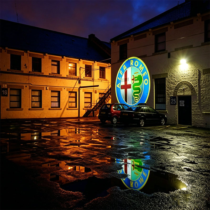 Easy Installation LED Logo Projector Low Maintenance IP67 Custom Business Gobo Light