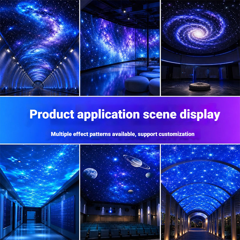 New 80W Starry Sky Logo Projection Light |Star Sky Decor Gobo Projector for Indoor & Outdoor Ambient Decoration