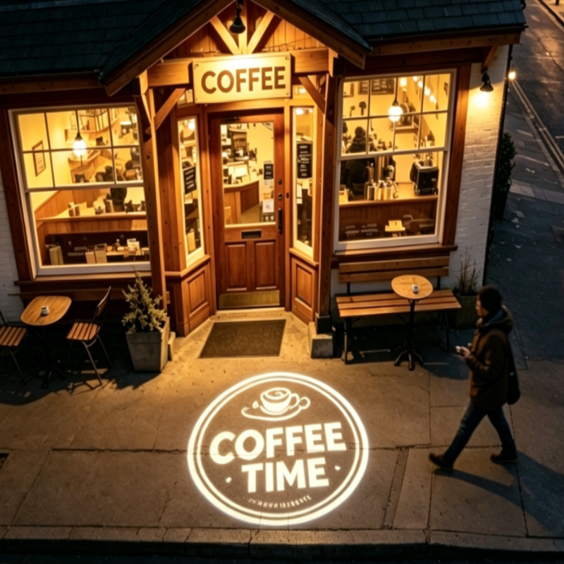 How a Brand Logo Projector Can Help Malaysian coffee Build a Memorable Identity