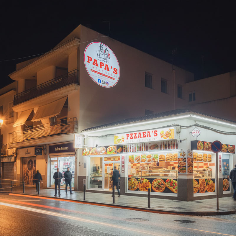 Stop Being Invisible: How an Albania Retailer Used Gobo Projector to Double Night Foot Traffic