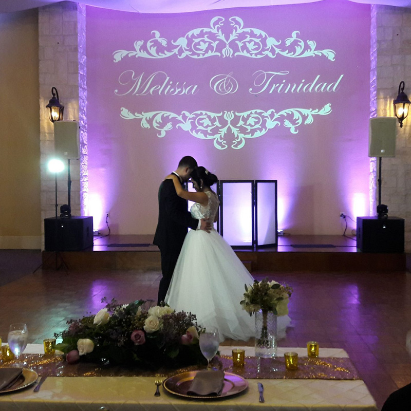 Custom Wedding Gobo Projector | Personalized Wedding Monogram Projector