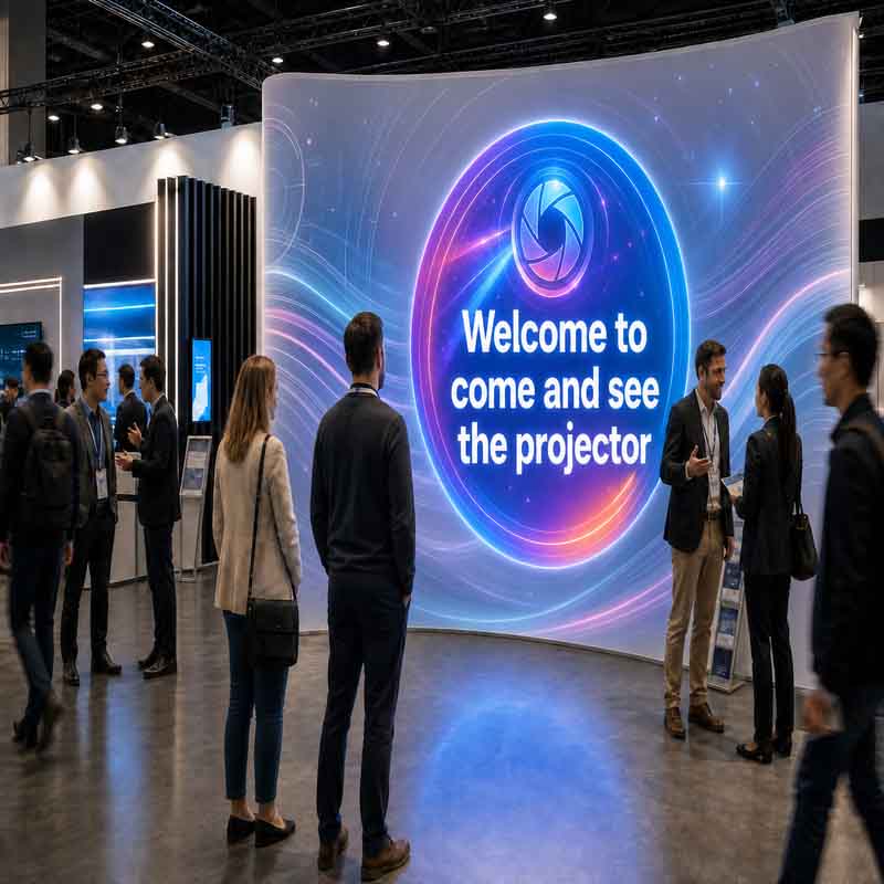 How a Spotlight with Logo Helps Brands Stand Out at Trade Shows