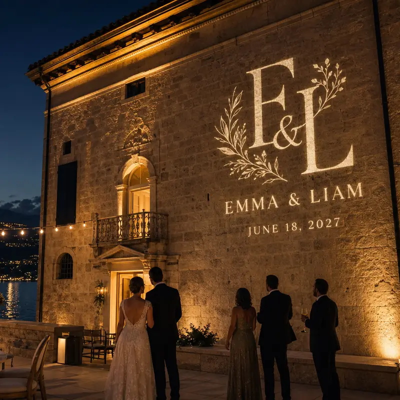 Custom Text Projector, Clear Text Projection on Wall for Business Signage