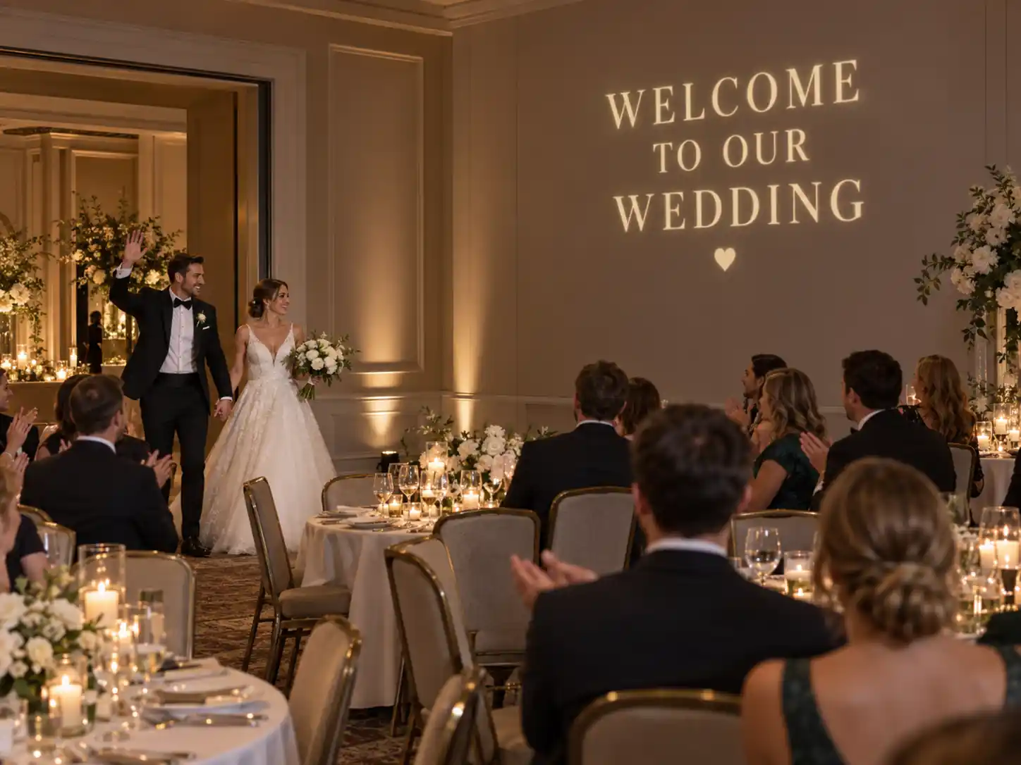 wedding-welcome-projection